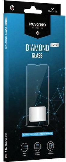 Diamond Antenna Full Glue Full Face Tempered Glass Μαύρο (Realme C53)