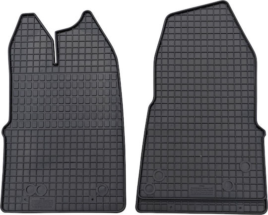 Petex Μπροστινά Πατάκια 2τμχ για Ford Tourneo / Transit Custom 2012+ Μαύρα