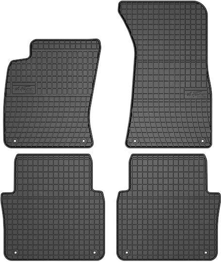 Frogum Set of Front and Rear Mats 4pcs for Audi A8 2002-2010 Black
