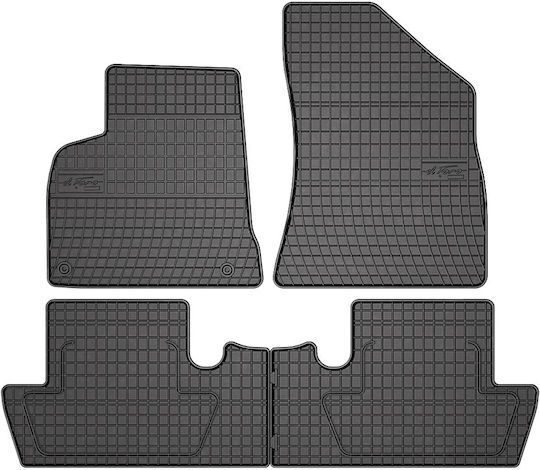Frogum Set of Front and Rear Mats 4pcs for Peugeot 5008 2010-2017 Black