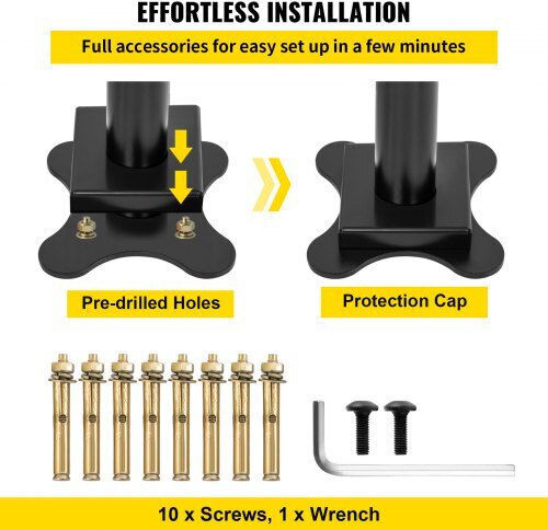 Vevor Black Outdoor Stair Railing 4ft Adjustable 0-60° Garden Lzltfs4ycyghsdlz1v0