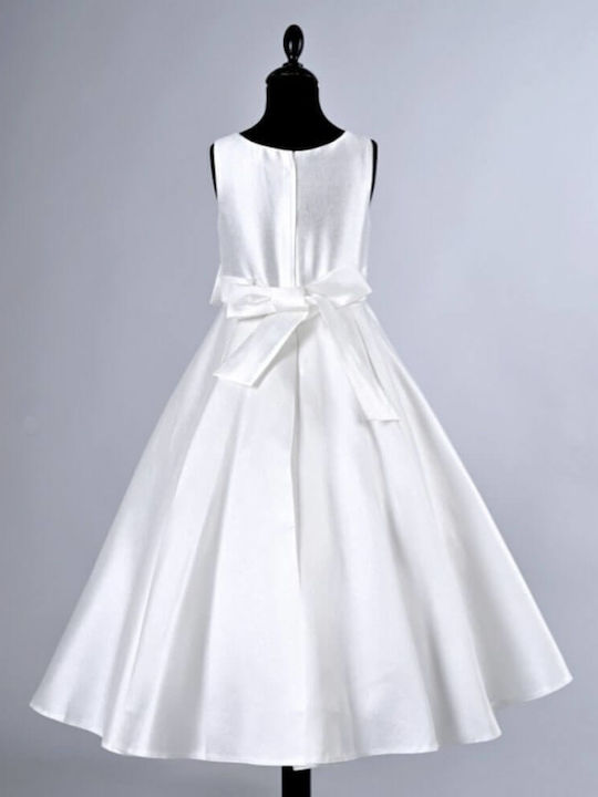 Memoirs Children's Dress Satin White