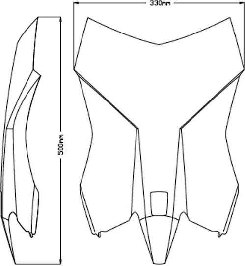 Puig Διάφανη Ζελατίνα Μοτοσυκλέτας Touring για KTM 390 Adventure 20414W