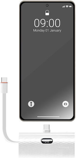 Forcell F-Energy Power Plug F5K3 Type C 5000mAh 20W Power Delivery Quick Charge White