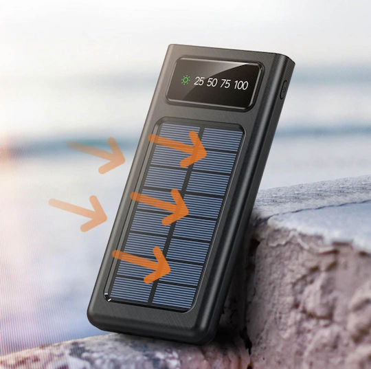 Viaking Y179 Ηλιακό Power Bank 10000mAh Λευκό