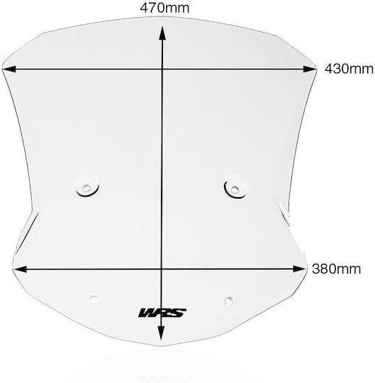 WRS Transparentes Visier Motorrad für BMW S 1000 XR BM063T