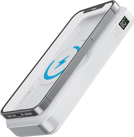 Forever MATB-300 Power Bank 10000mAh με Θύρα USB-C Λευκό