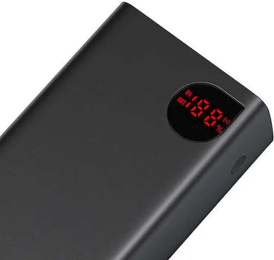 Baseus Adaman Baterie Externă 40000mAh 22.5W Cu 3 Porturi De Ieșire USB-A Și Port USB-C Power Delivery Încărcare Rapidă Neagră