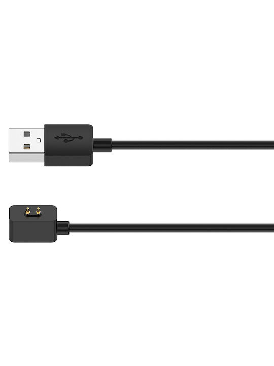 Techsuit TXC3 3.5W 1m Wearable Charger Xiaomi Redmi Smart Band 2, Watch 3 Active, Xiaomi Band 8, Xiaomi Band 8 Active. Blackς