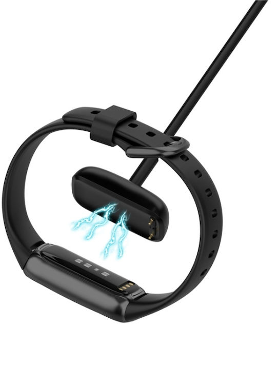 Tactical USB Charging Cable Μαύρο (Fitbit Luxe)