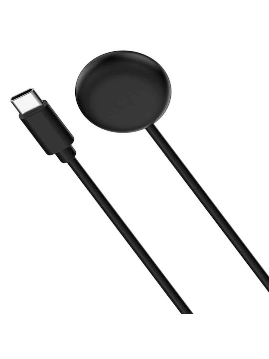 Techsuit Thc5 Ladegerät für Google Pixel Watch 3, 2; Fitbit Ace LTE Schwarzς