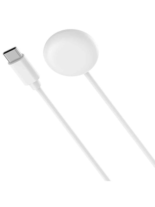 Techsuit Thc5 Ladegerät für Google Pixel Watch 3, 2; Fitbit Ace LTE Weißς
