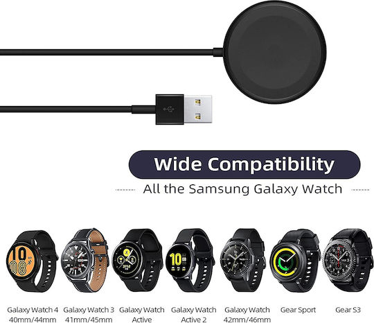 Techsuit Φορτιστής για Samsung Watch Μαύρος