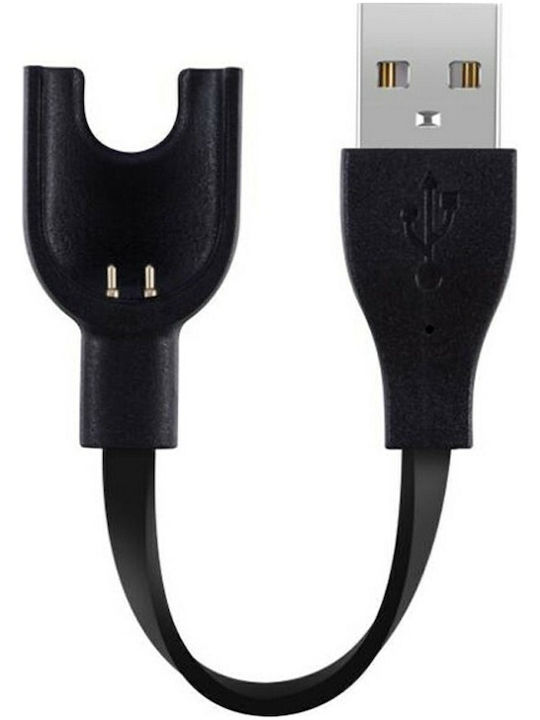USB Charging Φορτιστής για Mi Band 2 Μαύρος