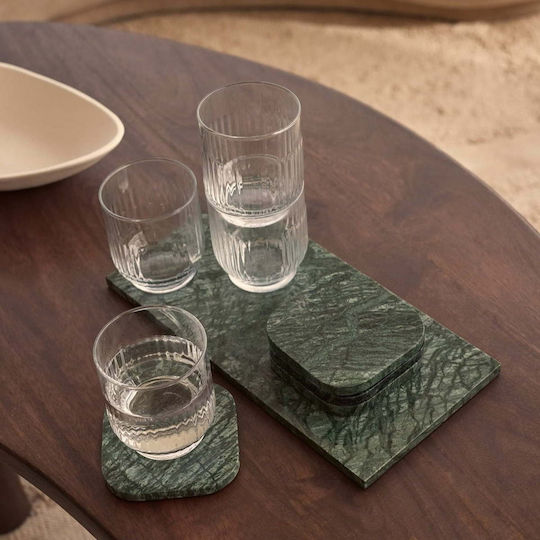 Design Is This Round Coaster Stone Green 10cm 4pcs Design Is This Round Coaster Stone Green 10cm 4pcs