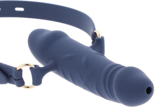 Blue Silicone Breathable Penis Gag