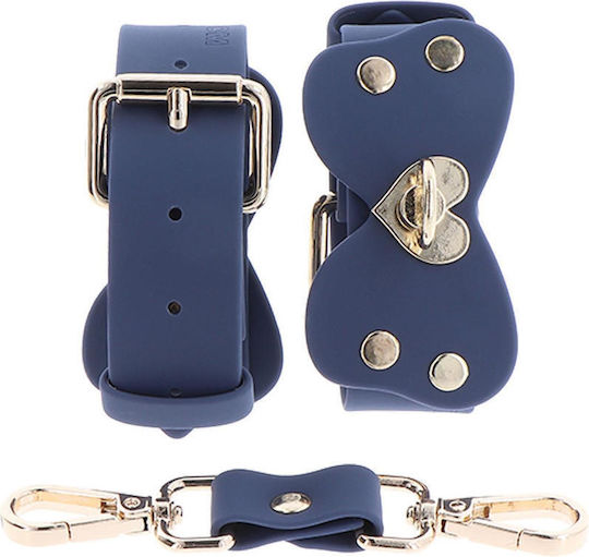 Blue Silicone Ankle Cuffs Set