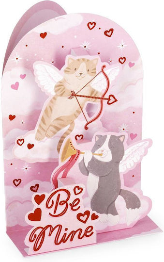 Pop Up Be Mine Ευχετήρια Κάρτα Αγίου Βαλεντίνου 3D 3x12cm BGPU0013