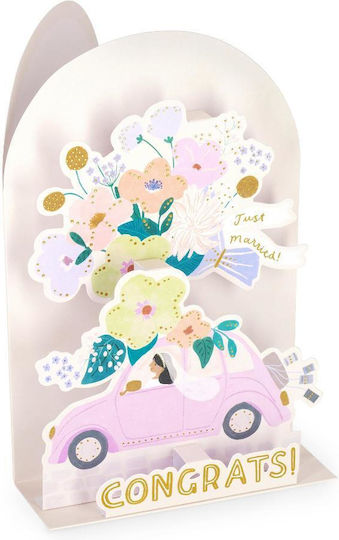 Legami Ευχετήρια Κάρτα Pop-up Wedding Car
