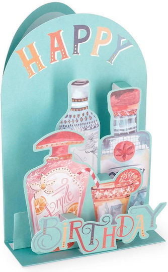 Greeting Card Birthday 3D 3x12cm