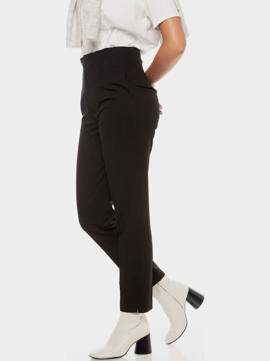 Women's Fabric Trousers Black