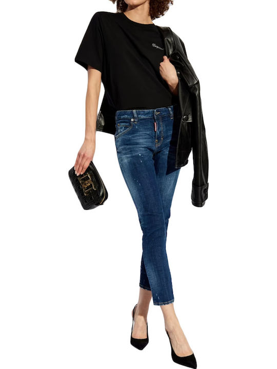 Cool Girl Χαμηλόμεσο Γυναικείο Jean Παντελόνι σε Slim Εφαρμογή μπλε