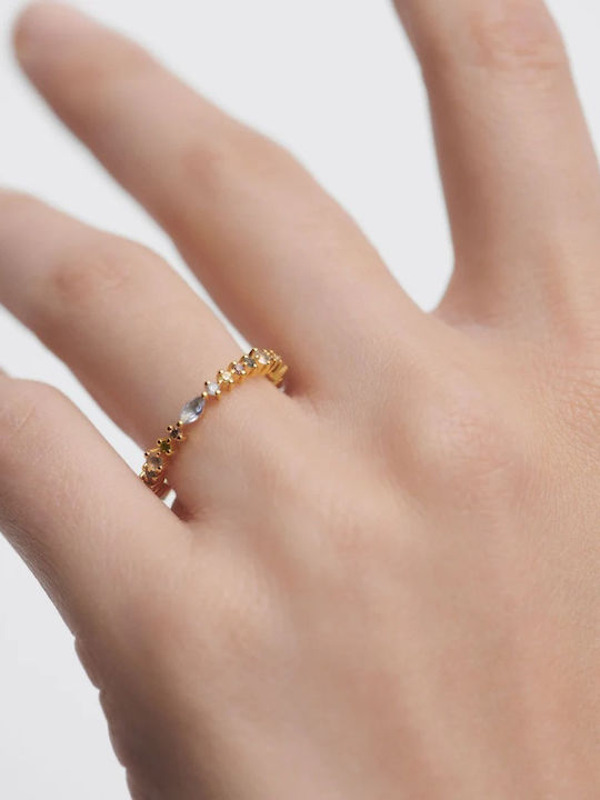 P D Paola Damen Silber Vergoldetes Ring