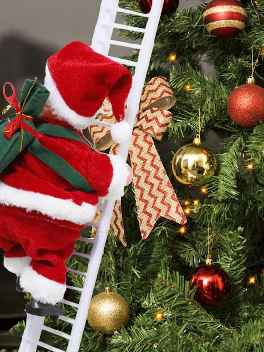 Santa Claus in Ladder Red