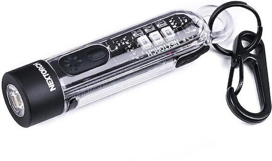Niteize Rechargeable Keychain Flashlight LED UV Waterproof IPX4 with Maximum Brightness 300lm Multicolour