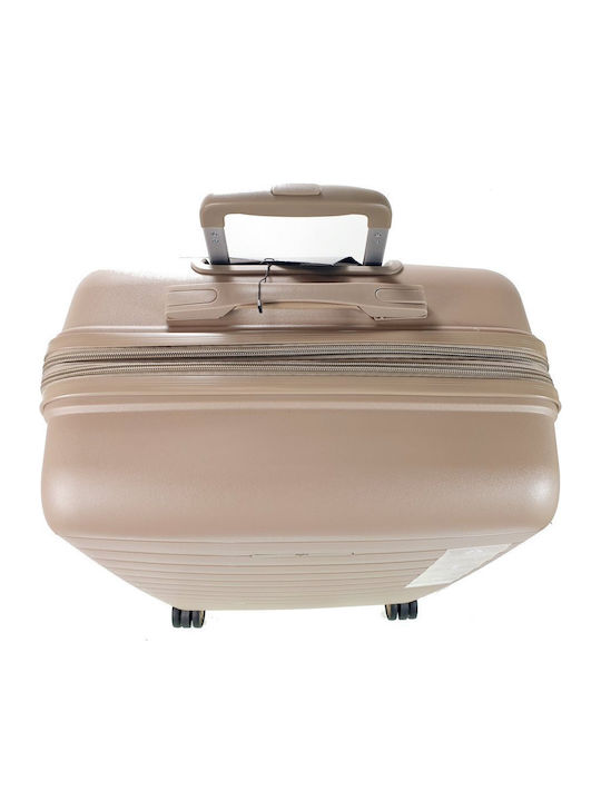 Verage Medium Hard Travel Suitcase Champagne with 4 Wheels Height 65cm