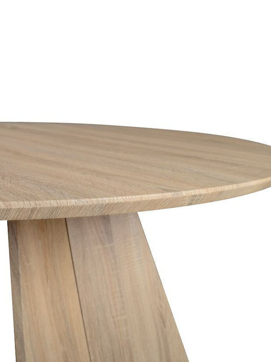Bibble Rund Tisch Speisesaal Holz Natural Shade 120x120x76cm