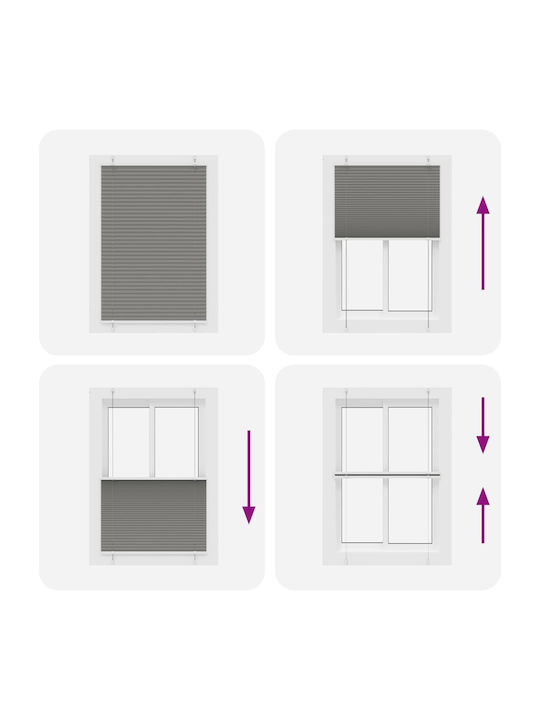 vidaXL Shade Blind Fabric in Gray Color L95xH100cm