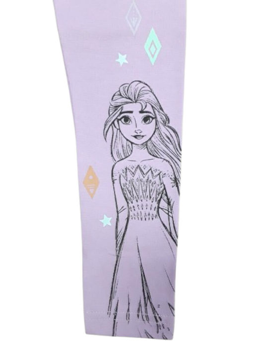 Disney Kids Legging Long Light Purple Frozen