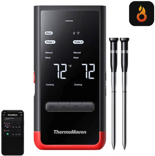 Wireless Digital BBQ Thermometer with Probe