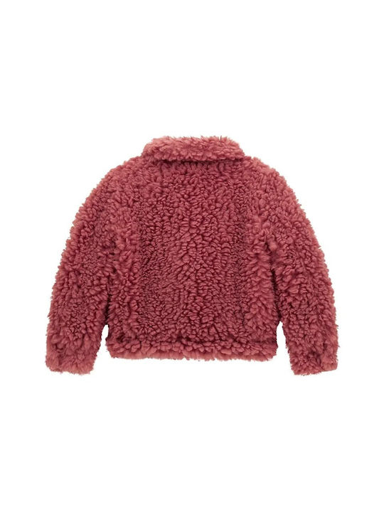 Guess Kids Fur Coat Pink