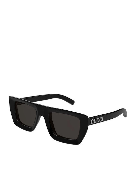 Gucci Sunglasses Μαύρα with Acetate Frame & Black Lens Gucci Sunglasses Μαύρα with Acetate Frame & Black Lens