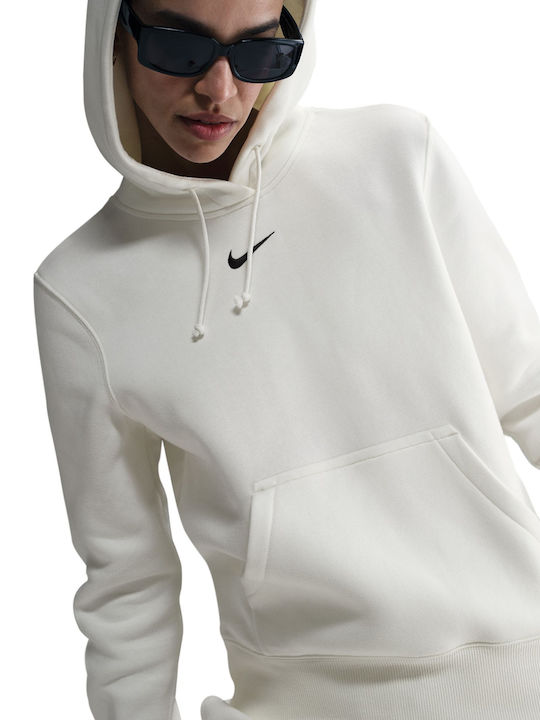 Damen Sweatshirt Kapuzen Sail / White