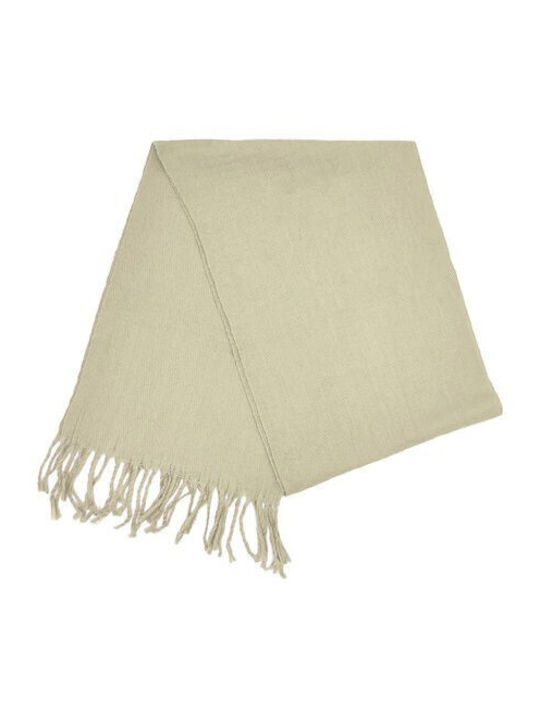 T & D Women's Cashmere Scarf Ecru