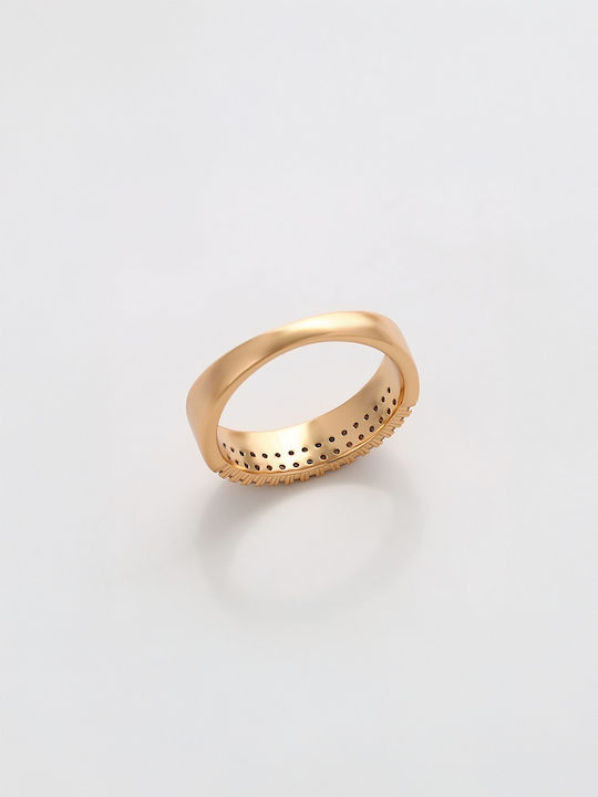 Chrysothemiss Ring with Zircon Gold Plated