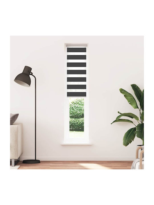 vidaXL Roller Blinds Partial Blackout Black W50xH200cm 4014251