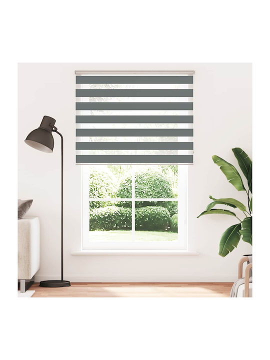 vidaXL Roller Blinds Partial Blackout Gray W145xH200cm 4014166