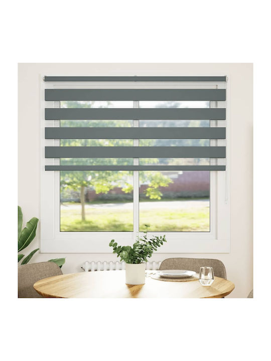 vidaXL Roller Blinds Partial Blackout Gray W140xH100cm 4014113