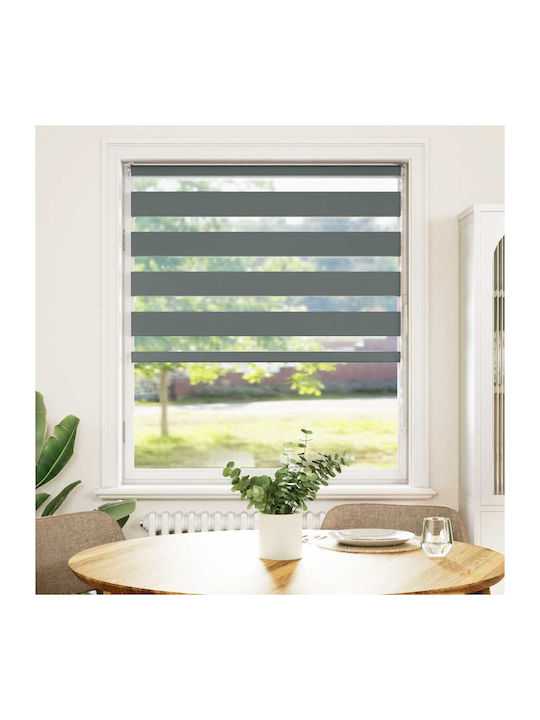 vidaXL Roller Blinds Partial Blackout Gray W110xH150cm 4014133