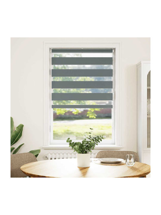 vidaXL Roller Blinds Partial Blackout Gray W85xH100cm 4014102