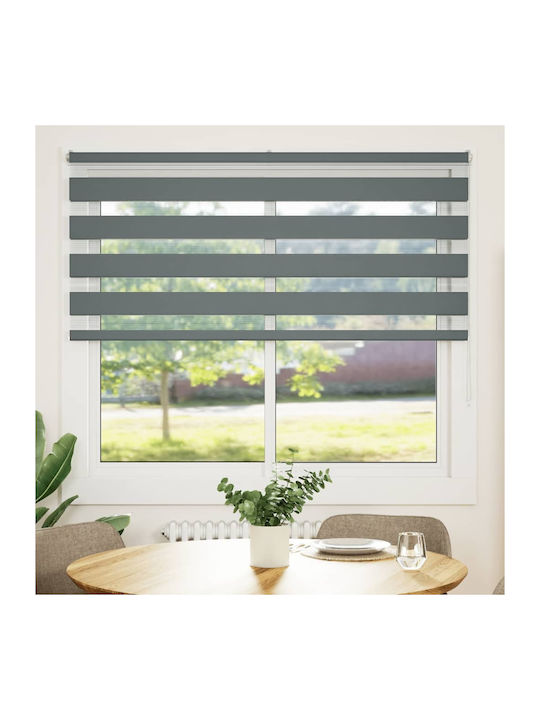 vidaXL Roller Blinds Partial Blackout Gray W160xH150cm 4014143