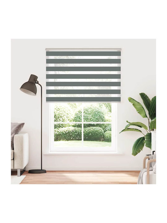 vidaXL Roller Blinds Partial Blackout Gray W155xH200cm 4014168