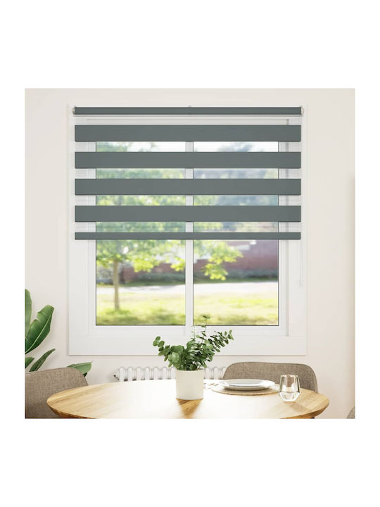 vidaXL Roller Blinds Partial Blackout Gray W125xH150cm 4014136