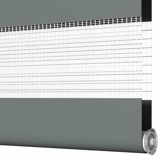 vidaXL Roller Blinds Partial Blackout Gray W120xH150cm 4014135