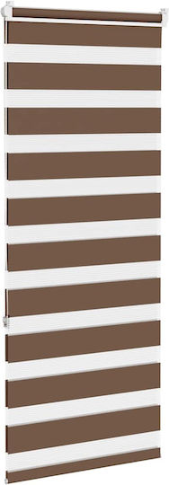vidaXL Roller Blinds Partial Blackout Brown W60xH150cm 4014331