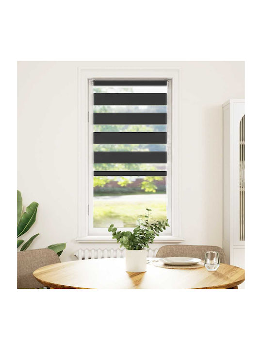 vidaXL Roller Blinds Partial Blackout Black W60xH150cm 4014227